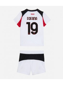 Detské Futbalové oblečenie AC Milan Youssouf Fofana #19 2025-26 Krátky Rukáv - Preč (+ trenírky)